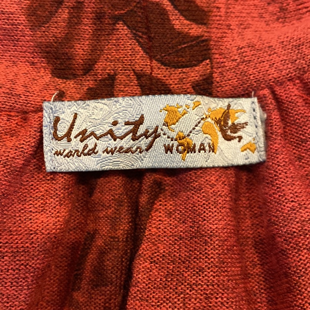 Unity World Wear Cardigan Size Medium / Large - Picture 10 of 10